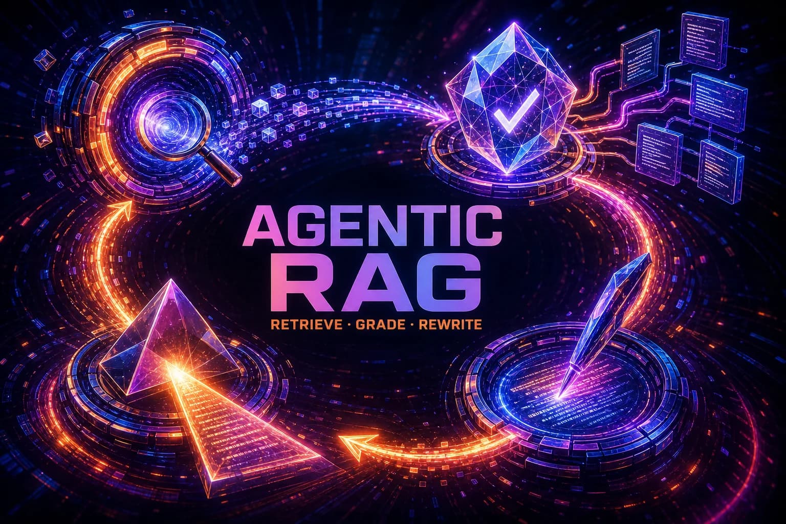 검색과 평가, 질문 재작성이 순환하는 Agentic RAG 루프